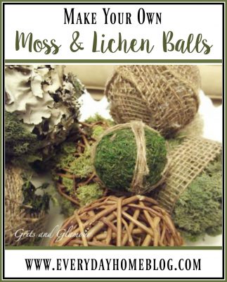 Lichen and Moss Covered Balls - The Everyday Home