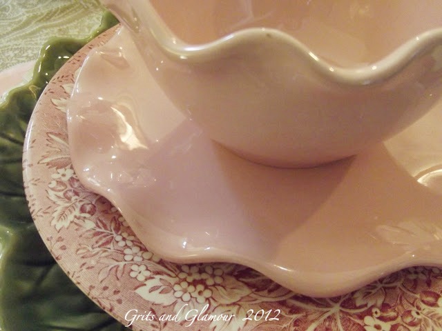 Spring Tablescape in Paisley and Pink - The Everyday Home - www.everydayhomeblog.com