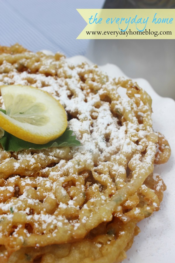 Lemon-Mint Funnel Cakes by The Everyday Home