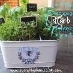 Decoupage Herb PLanter by The Everyday Home
