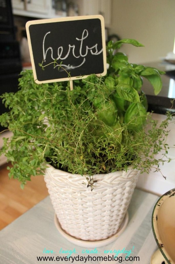 Decoupage Herb Planter by The Everyday Home