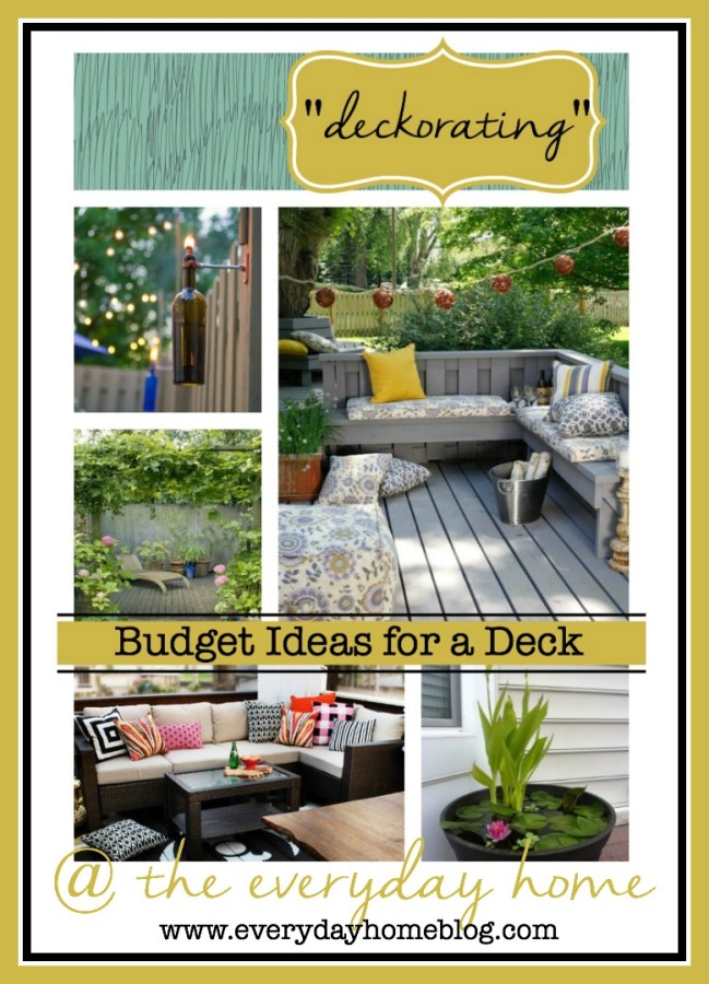 10 Back Deck "Decorating" Ideas on a Budget by The Everyday Home #DIY #Summer #Projects #Decks