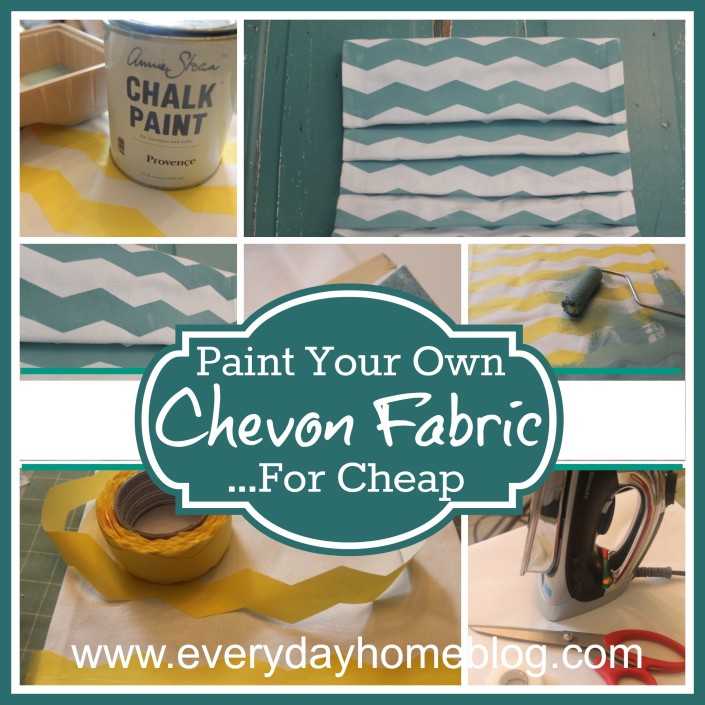 Paint Your Own Chevron Fabric at The Everyday Home