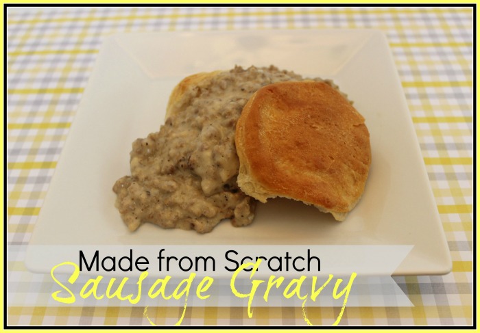 Homemade Sausage Gravy and Biscuits by The Everyday Home