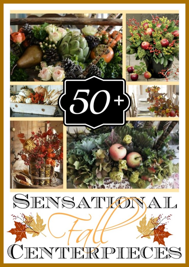 50 + Fabulous Fall Centerpieces and Arrangements | The Everyday Home | www.everydayhomeblog.com