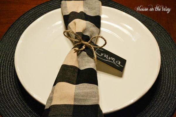 Chalkboard Placesetting Tags at The Everyday Home