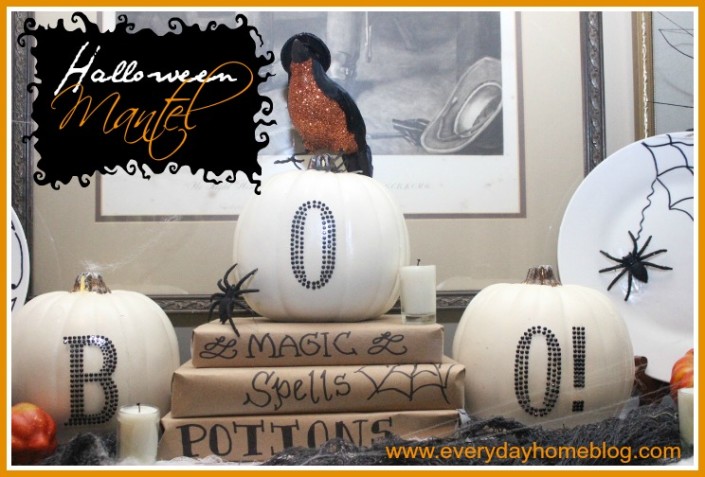 Halloween Mantel at The Everyday Home