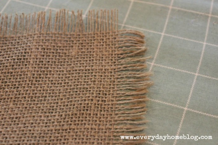 No Sew Burlap and Organza Wine Bottle Wrap by The Everyday Home