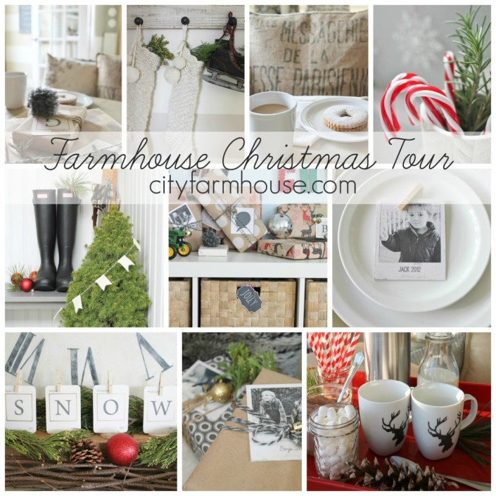 Farmhouse Friday: A Farmhouse Christmas featuring over 30 Ideas at The Everyday Home