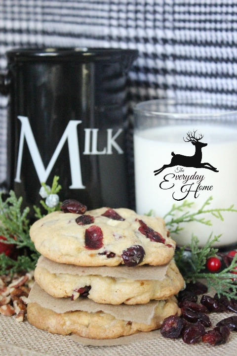 Cranberry-Pecan-White Chocolate Chunk Cookies at The Everyday Home