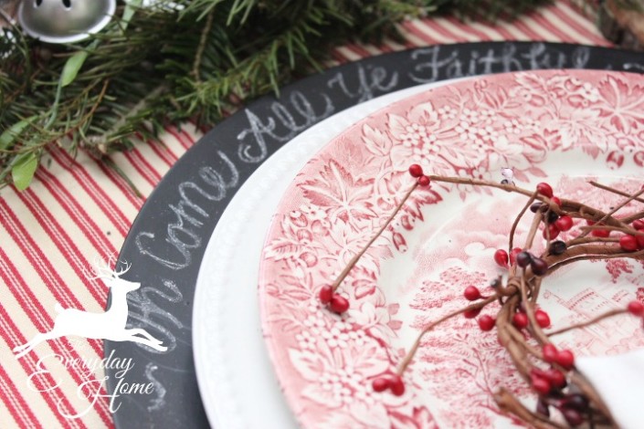 A Farmhouse Christmas Tablescape by The Everyday Home