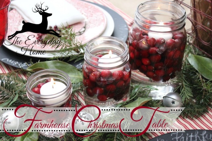 A Farmhouse Christmas Tablescape by The Everyday Home