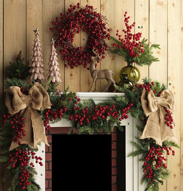 Farmhouse Style Christmas Mantels at The Everyday Home