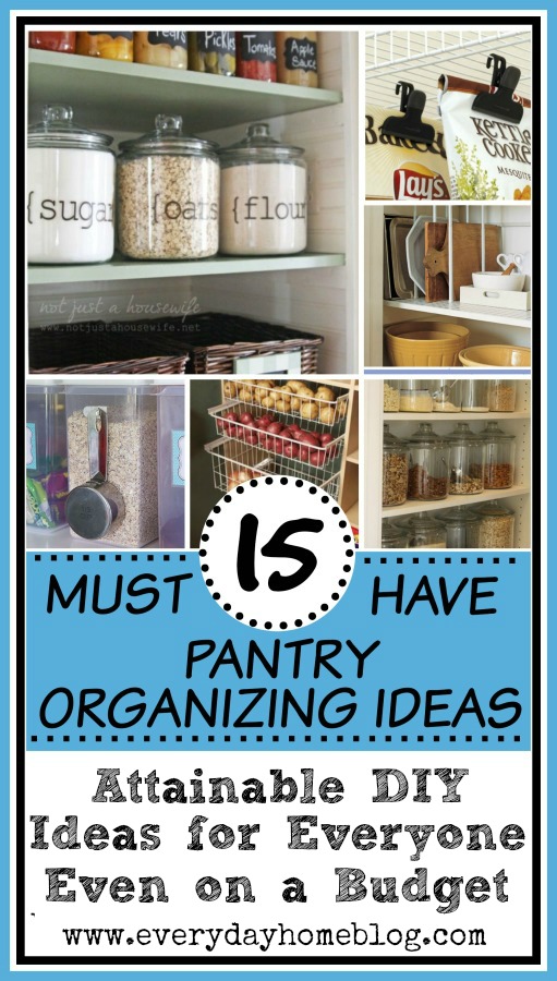 15 Must Have Pantry Organizing Ideas | The Everyday Home | www.everydayhomeblog.com