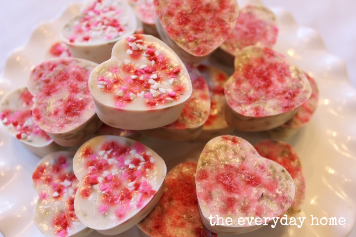How to Make Heart Shaped Lavender Infused Goats Milk Soap | The Everyday Home | www.everydayhomeblog.com