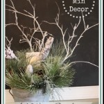 This easy and inexpensive Winter Arrangement would be welcome decor to a dull After-Christmas home, at The Everyday Home.
