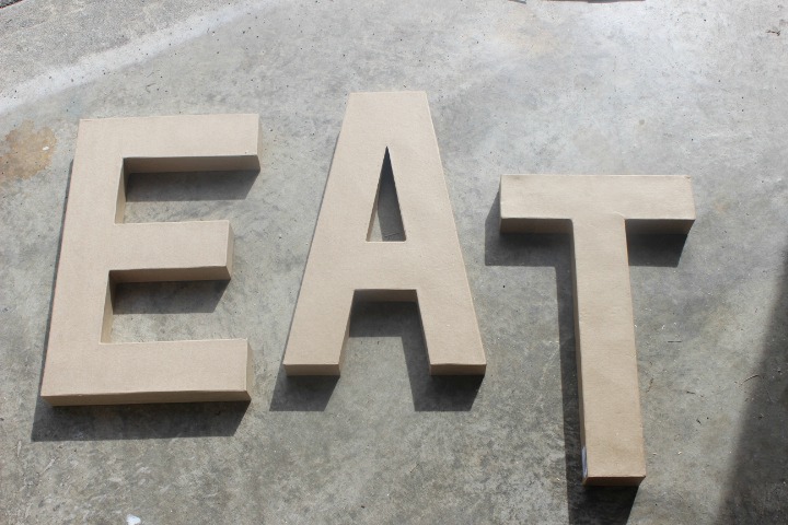 How to Create Distressed Wood-Look Letters in Two Easy Steps by The Everyday Home Blog