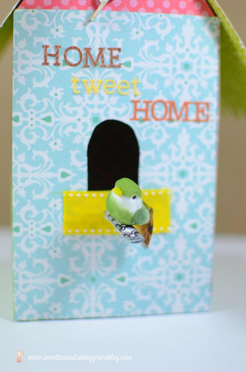 DIY Spring Birdhouse {Guest Post} Sweet Tea and Saving Grace - at The Everyday Home