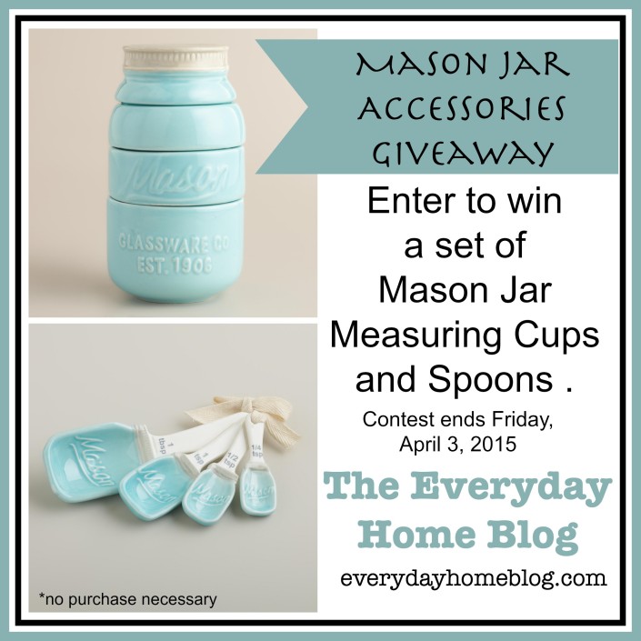 Mason Jar Accessories Giveaway at The Everyday Home Blog / www.everydayhomeblog.com