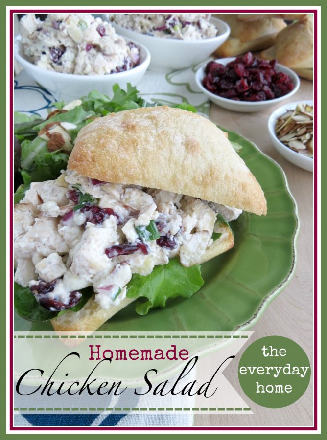 Deli Style Chicken Salad Recipe by The Everyday Home / www.everydayhomeblog.com #Recipes #Homemade