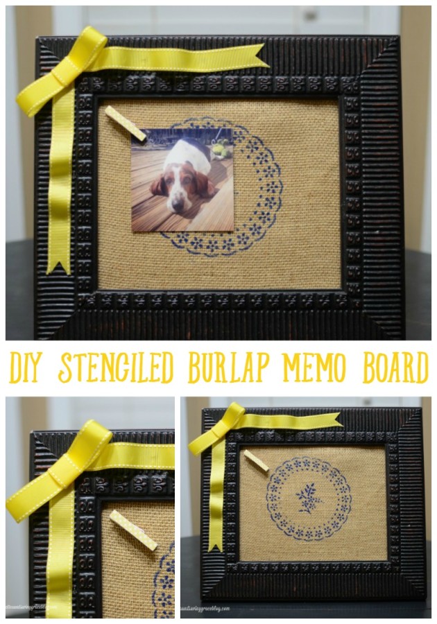 DIY-Stenciled-Burlap-Memo-Board