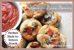 Pepperoni Pizza Popovers by The Everyday Home / www.everydayhomeblog.com