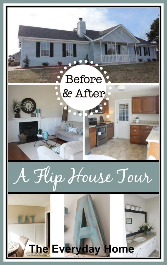 Before & After / A Flip House Tour / The Everyday Home / www.everydayhomeblog.com