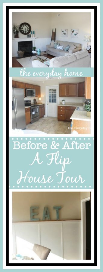 Before & After / A Flip House Tour / The Everyday Home / www.everydayhomeblog.com