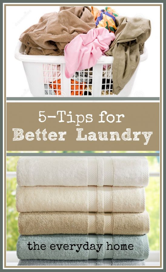 5 Tips to Better Laundry by The Everyday Home  www.everydayhomeblog.com