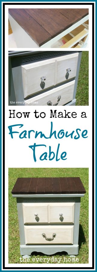 Makeover a Farmhouse Table by The Everyday Home  www.everydayhomeblog.com