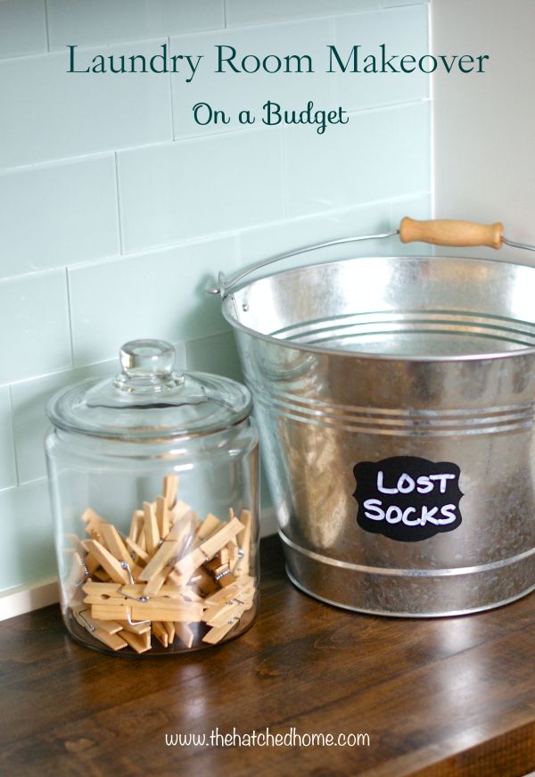 Lost Sock Bucket / Clothes Pin Jar