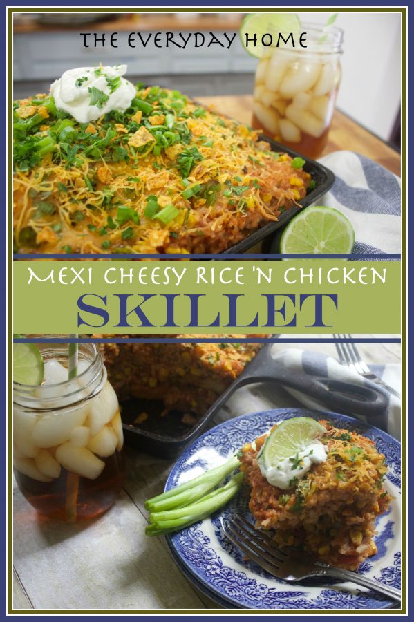 How to Make Mexi Cheesy Rice and Chicken Skillet | The Everyday Home | www.everydayhomeblog.com