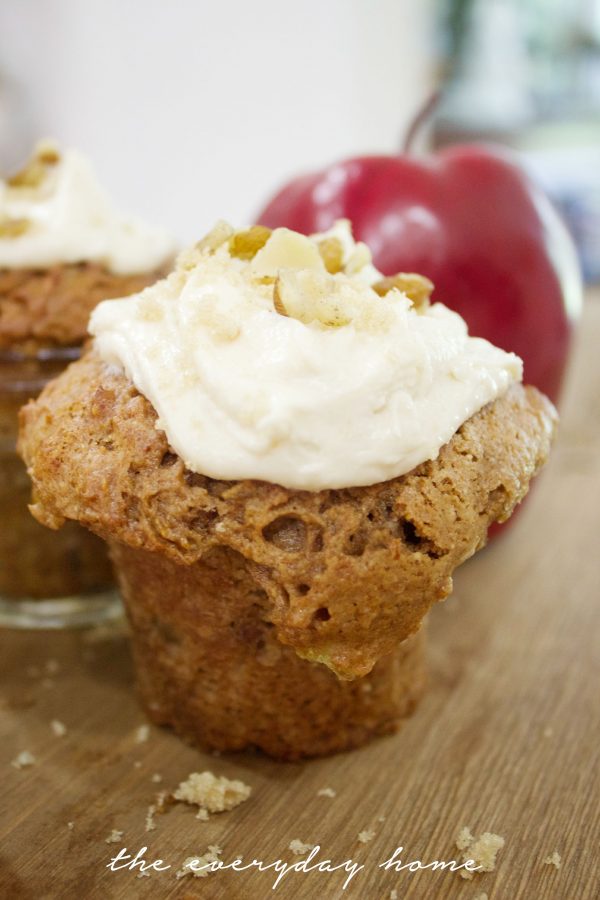 Spiced Apple Walnut Muffins Recipe | The Everyday Home | www.everydayhomeblog.com