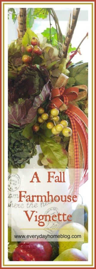 Creating a Fabulous Fall Farmhouse Vignette | The Everyday Home | www.everydayhomeblog.com