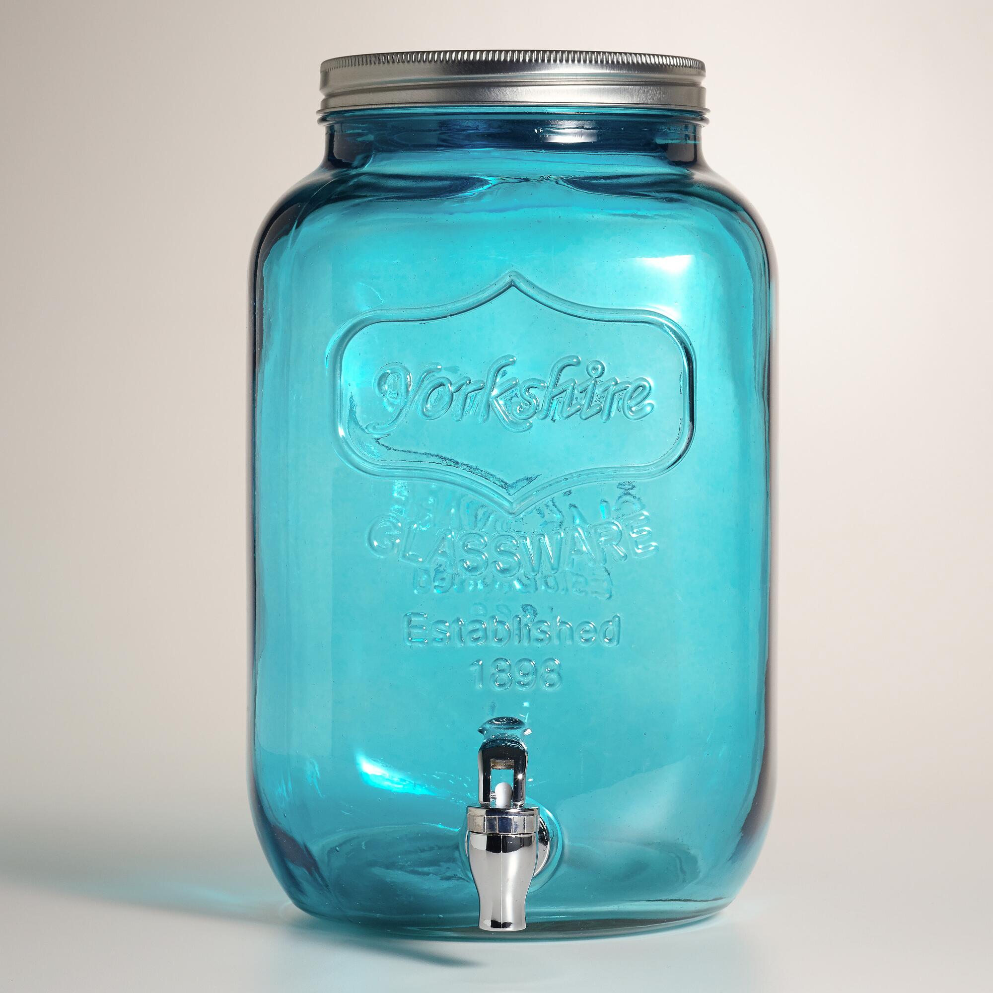 Blue Jar Beverage Dispenser |Ultimate Gift Guide for Mason Jar Lovers | The Everyday Home