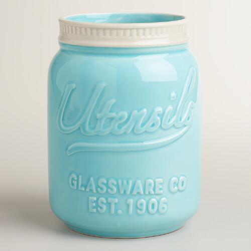Mason Jar Utensil Holder |Ultimate Gift Guide for Mason Jar Lovers | The Everyday Home