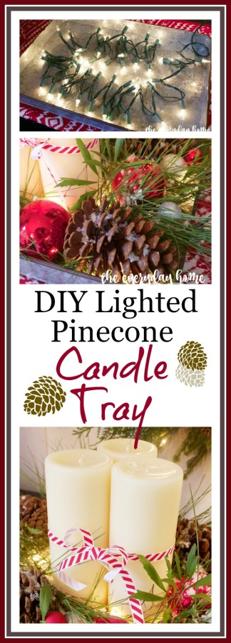 DIY Lighted Candle Tray | The Everyday Home | www.everydayhomeblog.com