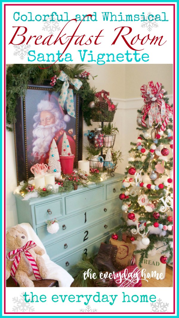 Santa Clause Breakfast Room Vignette | The Everyday Home | www.everydayhomeblog.com_