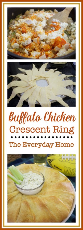 Buffalo Chicken Crescent Ring Recipe | The Everyday Home | www.everydayhomeblog.com