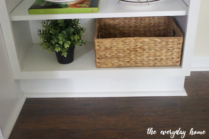 Creating Open Shelves Cabinet | The Everyday Home | www.everydayhomeblog.com