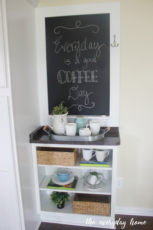 Custom Cabinet and Chalkboard | The Everyday Home | www.everydayhomeblog.com