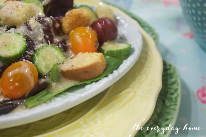 Salad with Tuscan Vinaigrette | The Everyday Home
