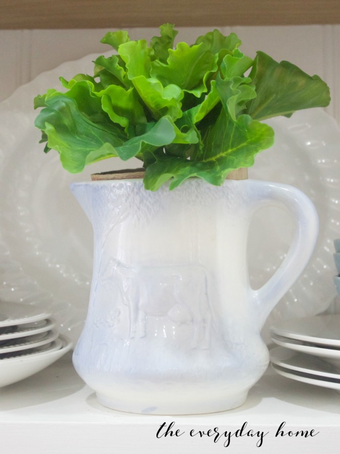 Spring Home Tour | Lettuce in Cow Pitcher | The Everyday Home