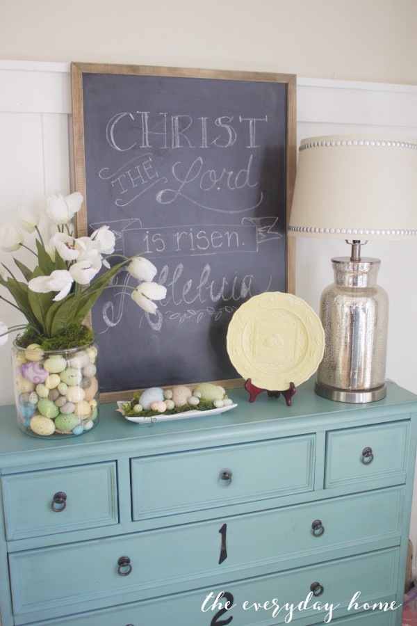 Spring Kitchen Tour | Blue Chest and Chalkboard | The Everyday Home