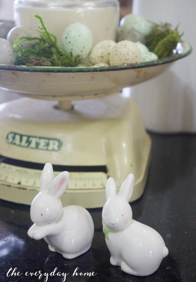 Spring Kitchen Tour | Bunnies & Vintage Scale | The Everyday Home