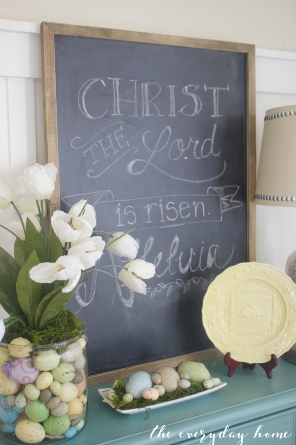 Spring Kitchen Tour | Easter Chalkboard | The Everyday Home