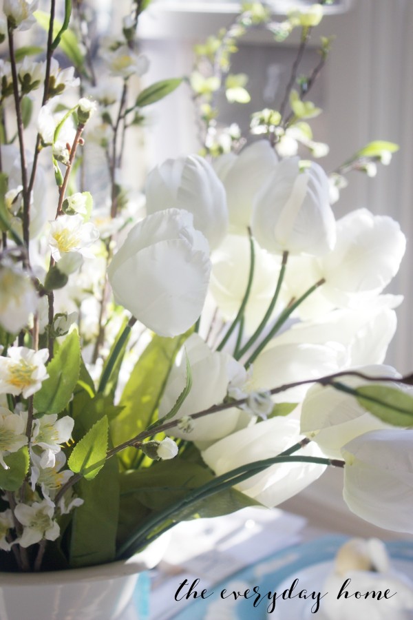 Spring Kitchen Tour | White Spring Tulips | The Everyday Home