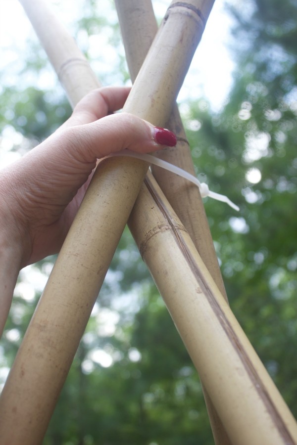 How to Build a Bean Teepee Frame | The Everyday Home