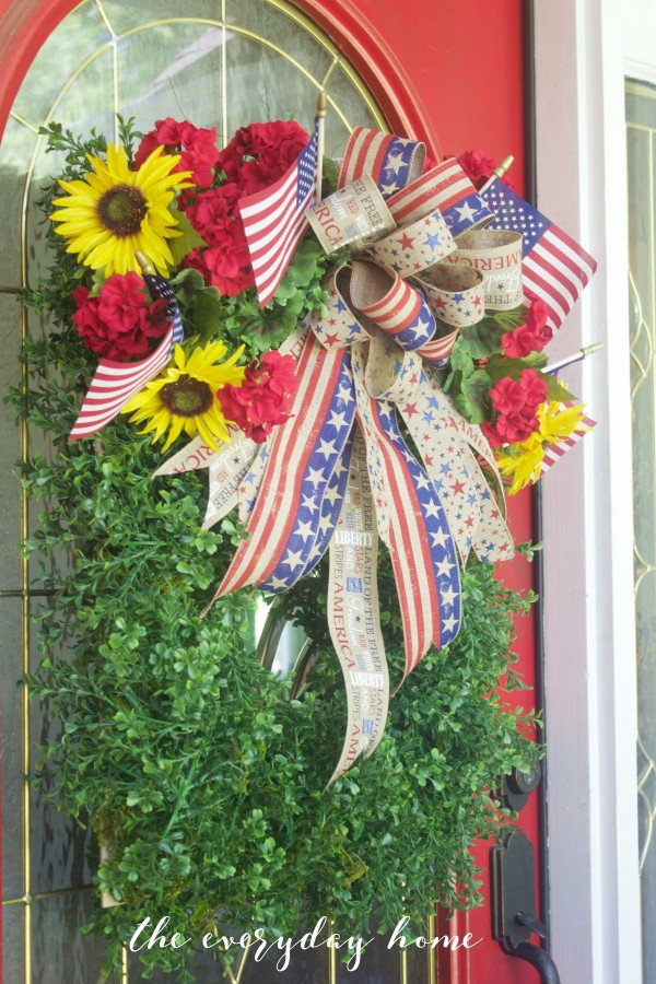 Boxwood Patriotic Wreath | The Everyday Home