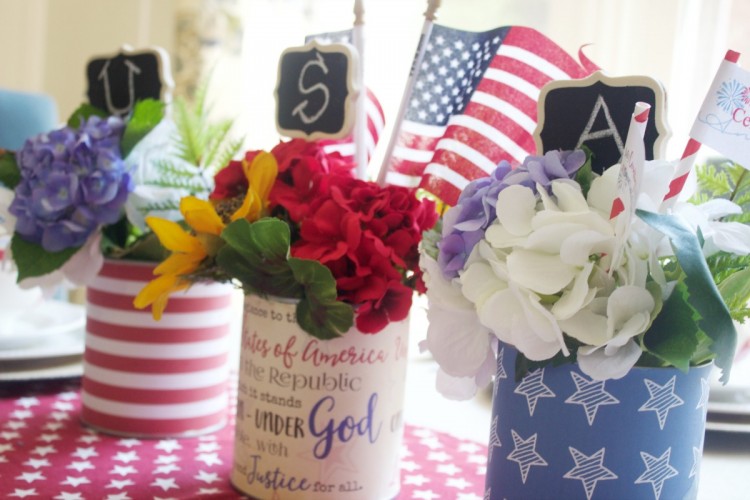 Patriotic Cans | The Everyday Home